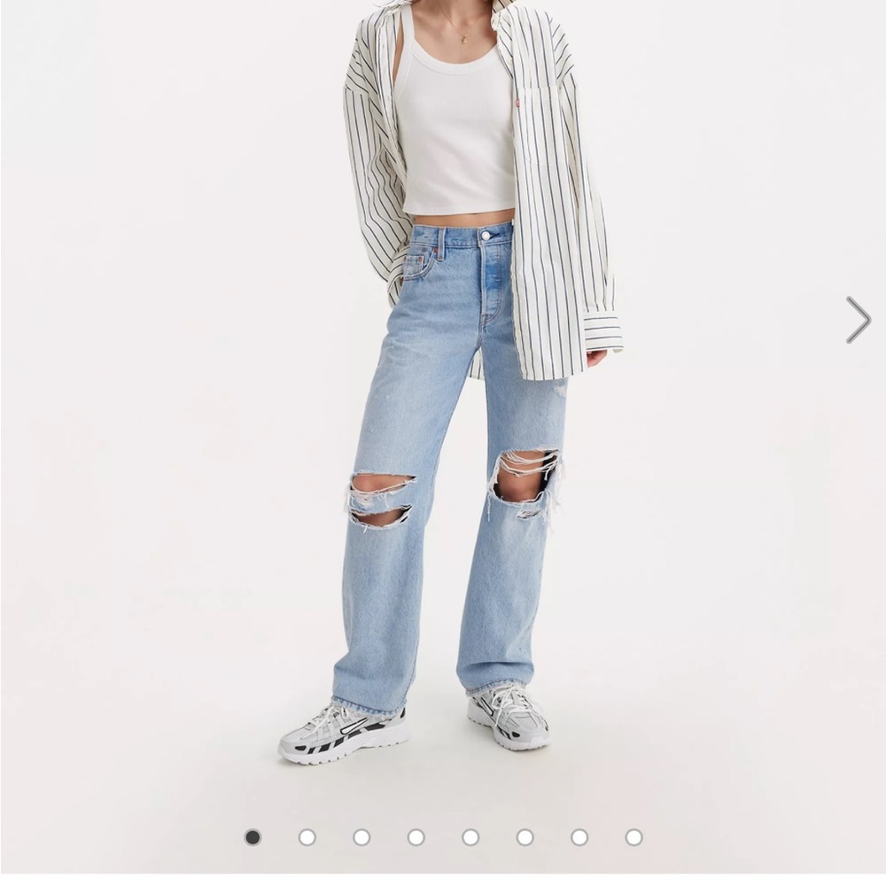 Levi's Light Blue Straight Leg Jeans
